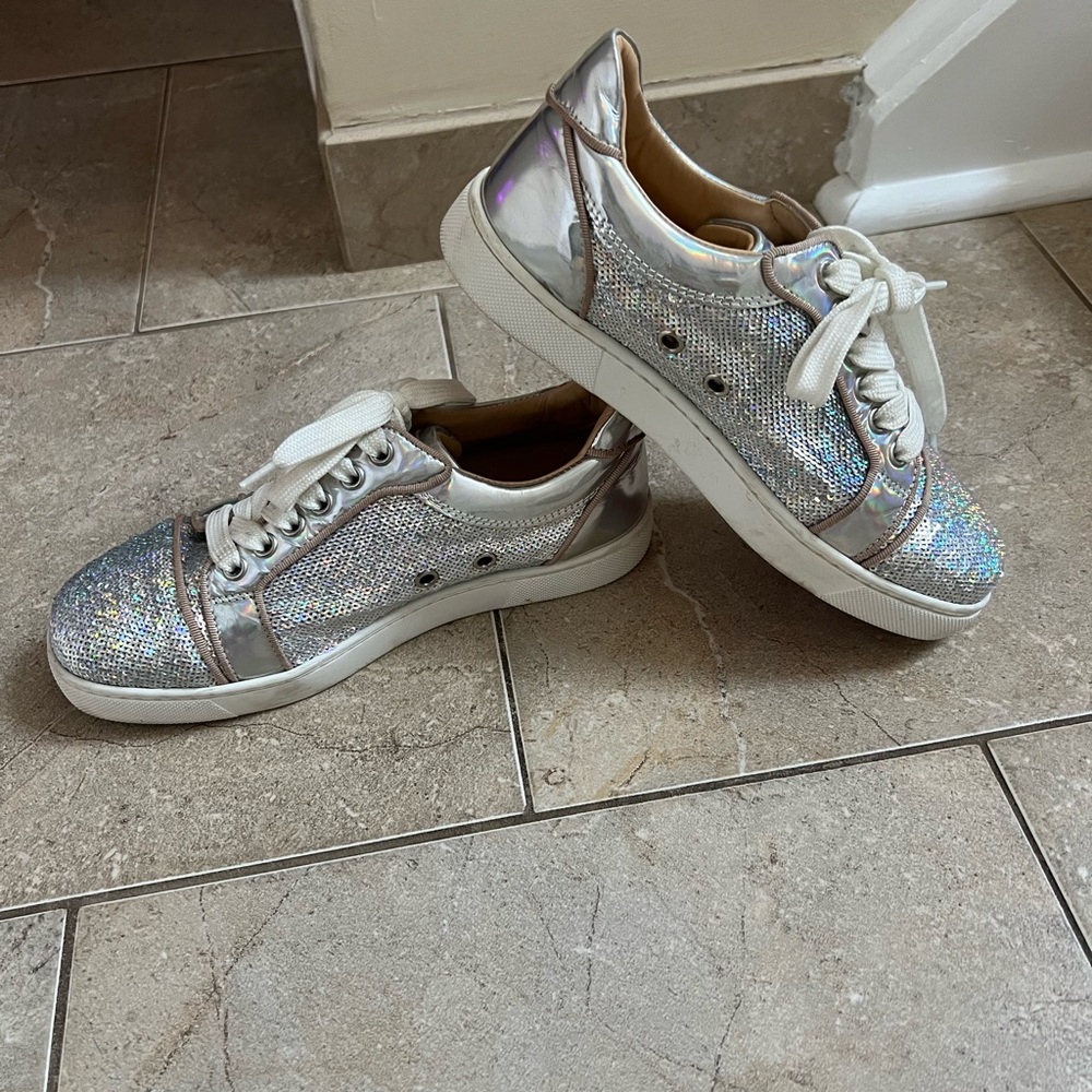 Louboutin Glitter Women's Sneakers